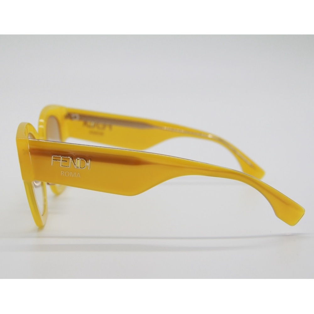 NEW FENDI FF0458/G/S 40G YELLOW SUNGLASSES FENDI FF 0458/G/S - Picture 6 of 12